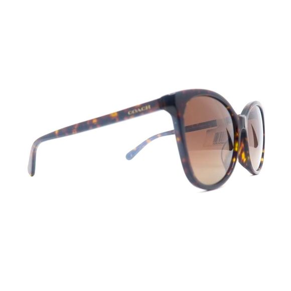 COACH HC8271U 5120/T5 New Dark Tortoise/Brown Polarized Sunglasses  . - Picture 4 of 8